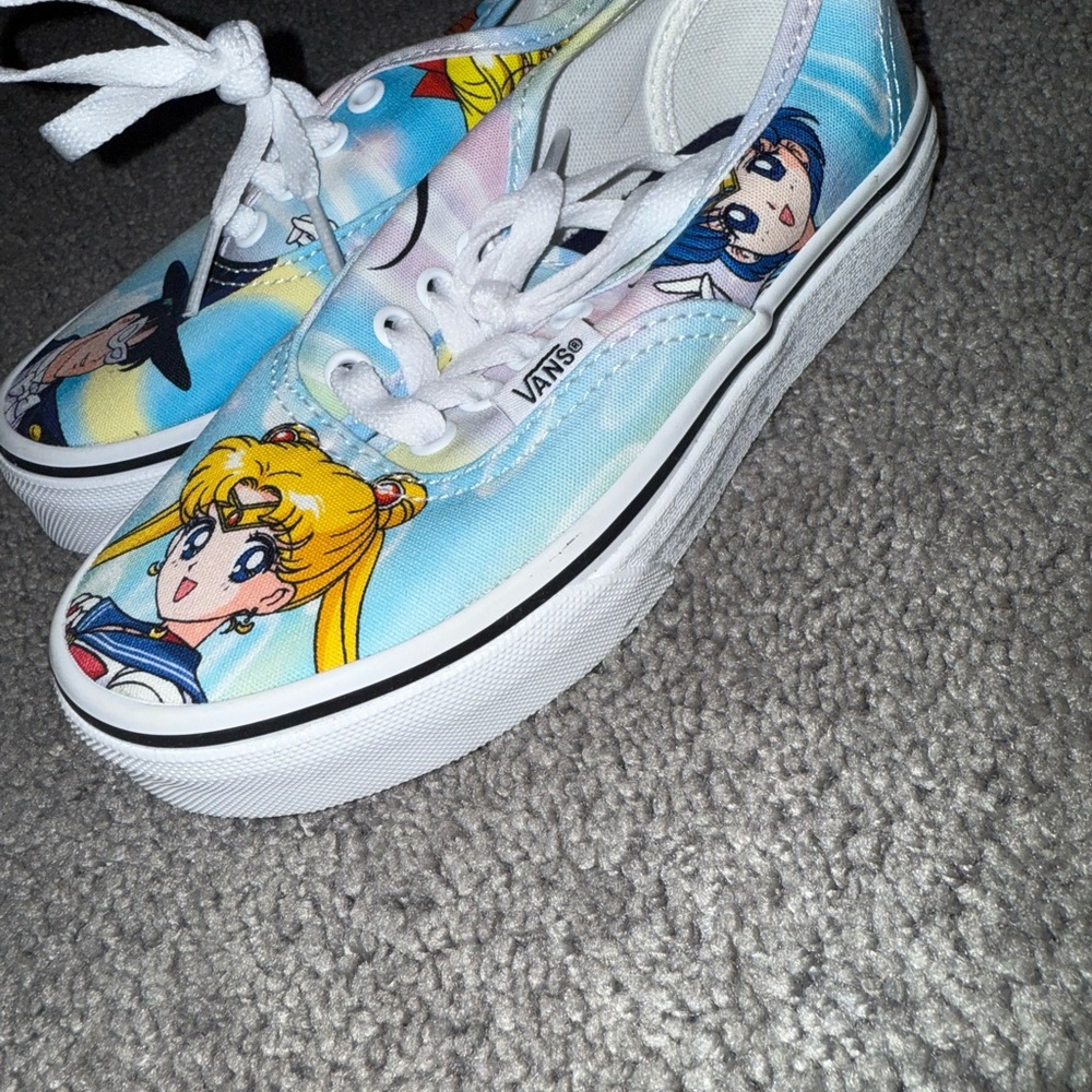 Authentic Pretty Guardians Sailor Moon vans collab. Size 13 little kids. - Picture 3 of 11